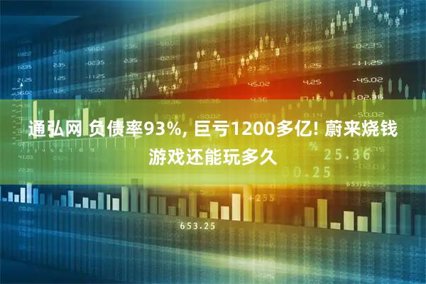 通弘网 负债率93%, 巨亏1200多亿! 蔚来烧钱游戏还能玩多久