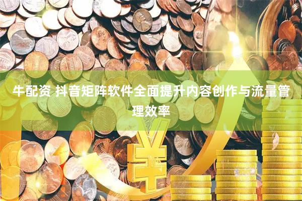 牛配资 抖音矩阵软件全面提升内容创作与流量管理效率