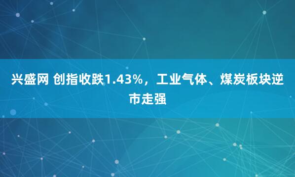 兴盛网 创指收跌1.43%，工业气体、煤炭板块逆市走强